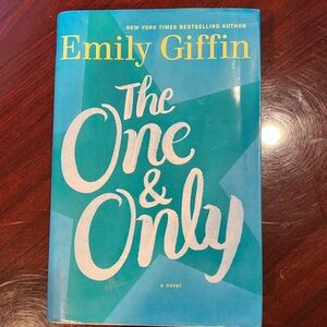 The One & Only by Emily Giffin Hardcover - teal cover design with white text